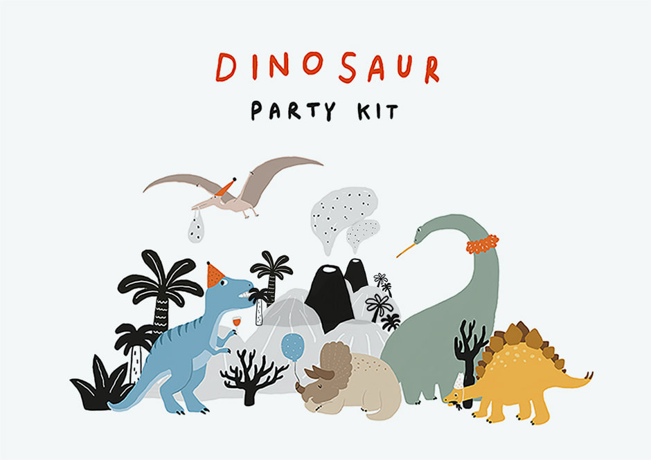 oh! my deardinosaur party kit